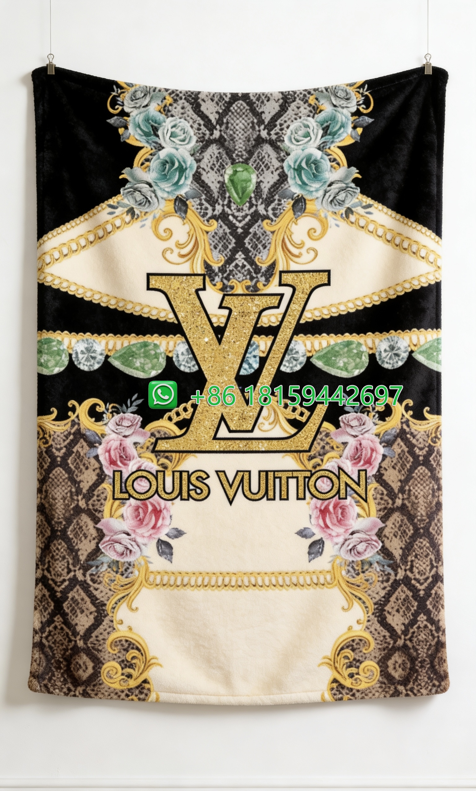 Louis Vuitton Throw Blankets